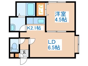 Ｕｒｉｚｕｎ　Ａｐｔ．の物件間取画像